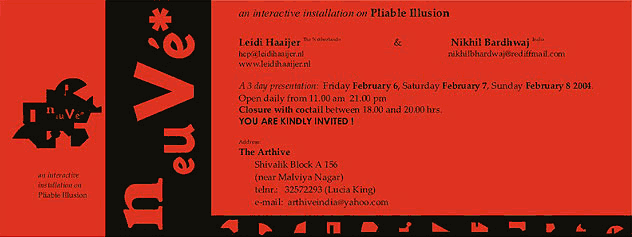 invitationcard, design Nikhil Bhardwaj 2004
