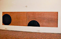 Panel on the right wall