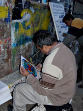 Finishing the work in the evening