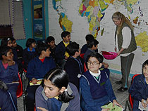 Introduction of the physical shapes to the students